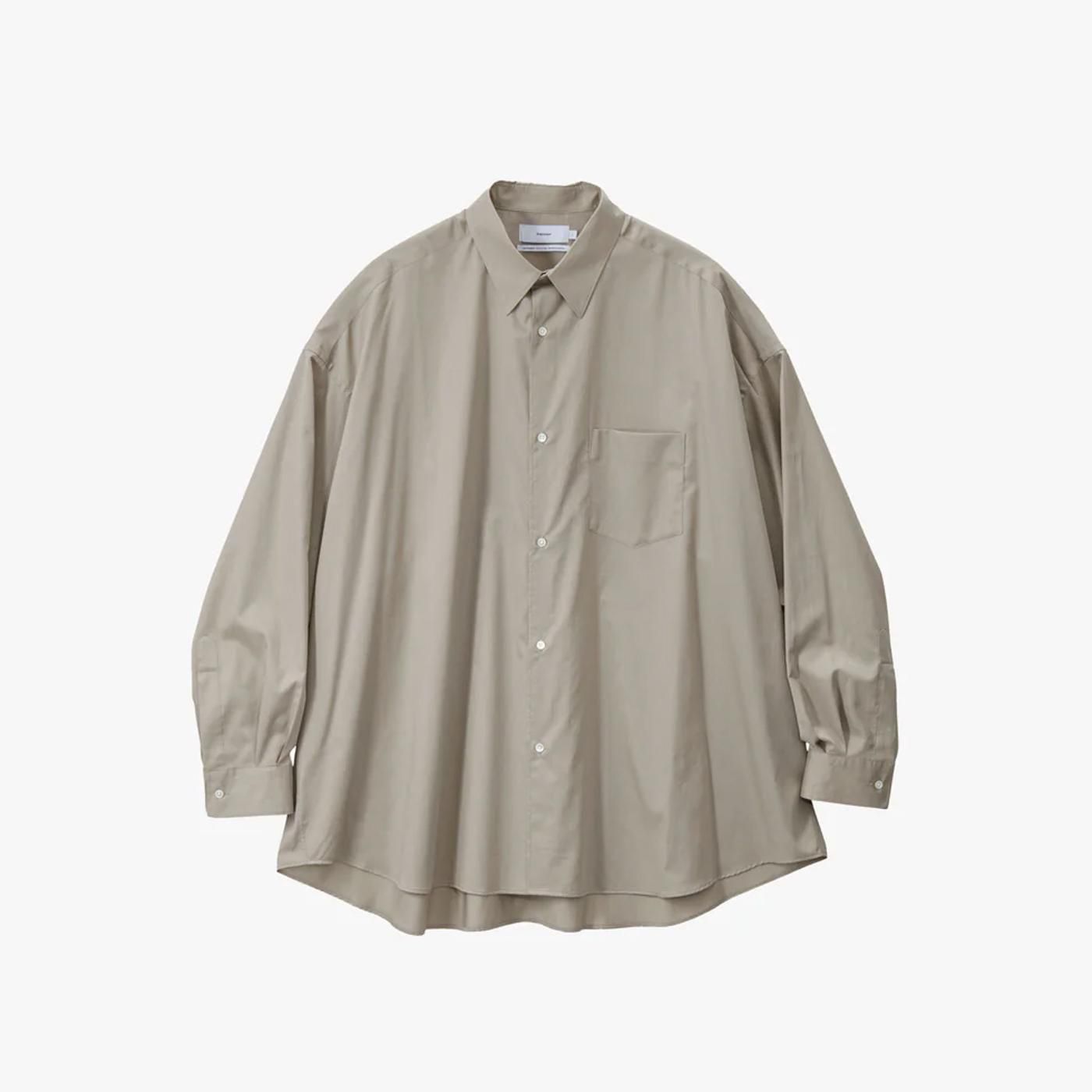 Graphpaper * GM253-50180 Silicon Poplin Oversized Regular Collar Shirt(3Ÿ)