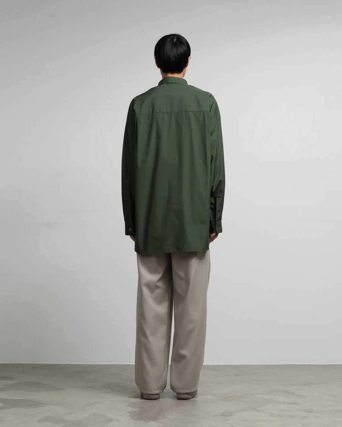 Graphpaper * GM253-50180 Silicon Poplin Oversized Regular Collar Shirt(3Ÿ)