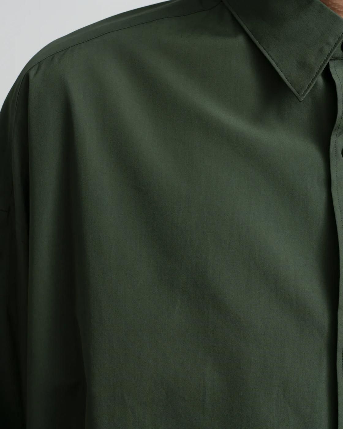 Graphpaper * GM253-50180 Silicon Poplin Oversized Regular Collar Shirt(3Ÿ)