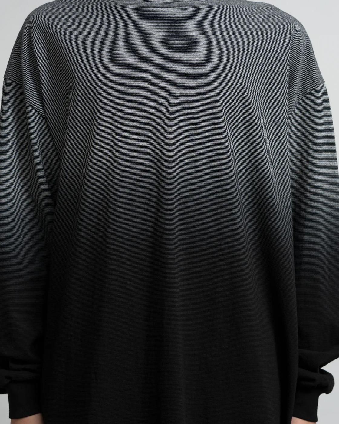 Graphpaper * GU253-70511 Gradient Border L/S Tee * Black
