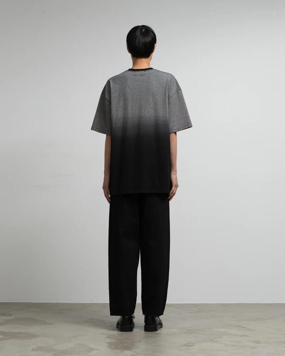 Graphpaper * GU253-70512 Gradient Border S/S Tee * Black