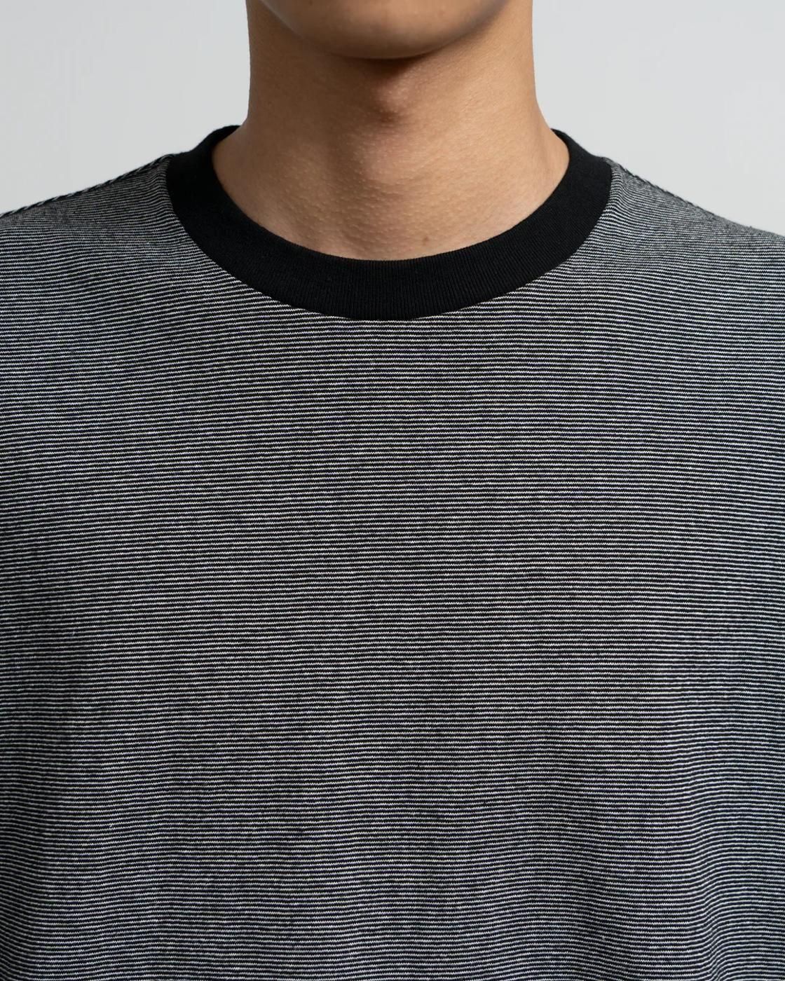 Graphpaper * GU253-70512 Gradient Border S/S Tee * Black