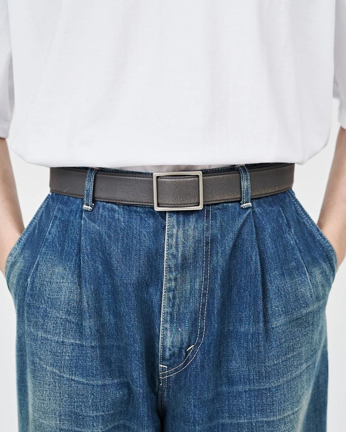 Graphpaper * Holeless Leather Classic Belt(2Ÿ)