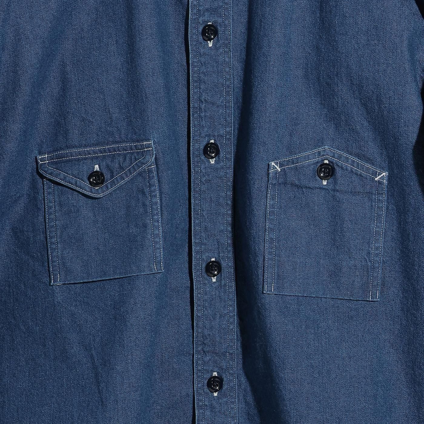 FOUNDOUR * FD252003 DENIM WORK SHIRT * OneWash