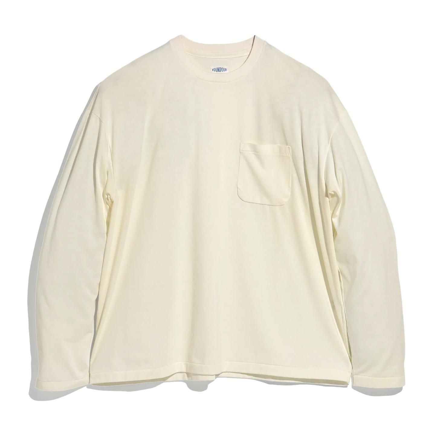 FOUNDOUR * FD252005 LONG SLEEVE POCKET TEE SHIRT(6Ÿ)