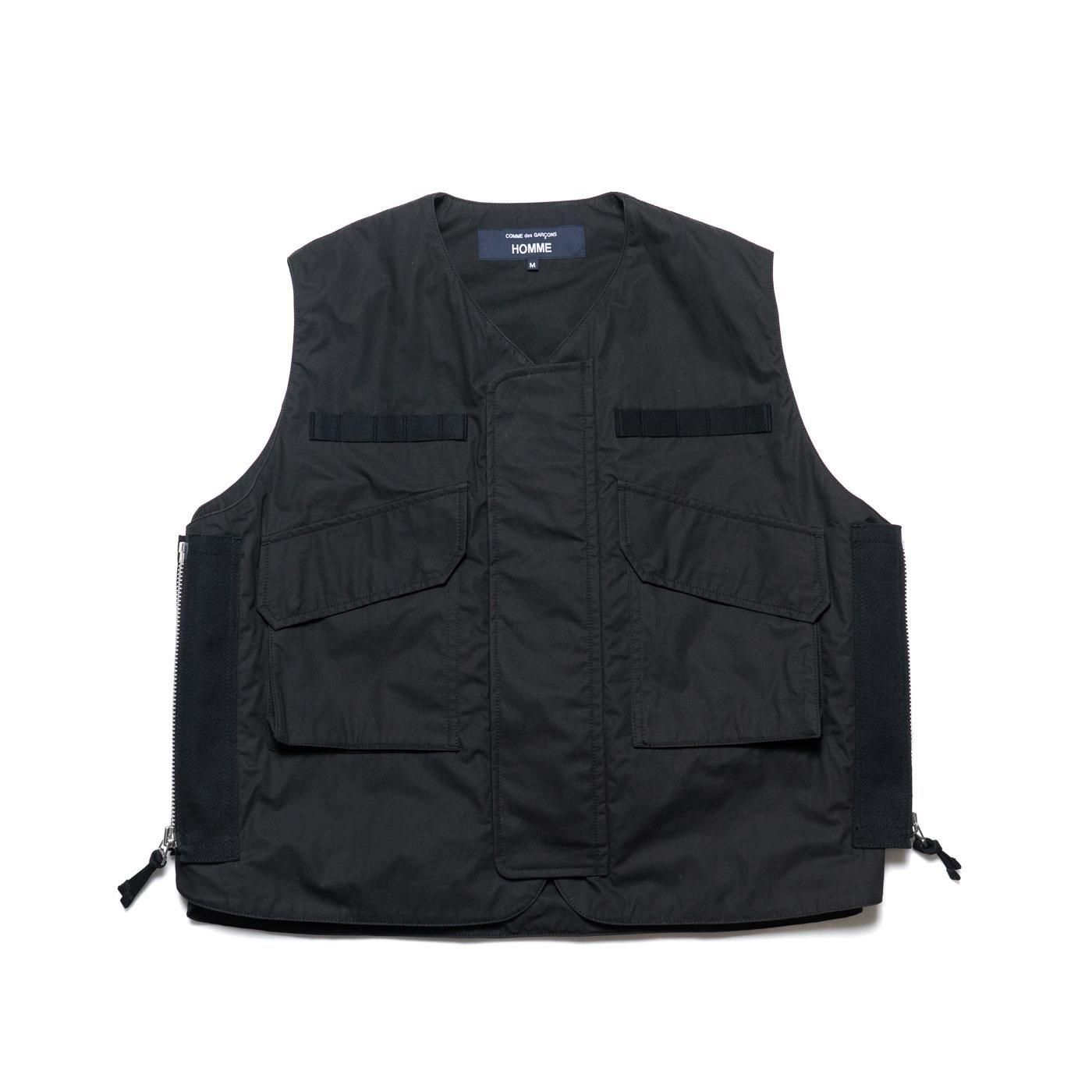 COMME des GARCONS HOMME * HP-V001 Cotton Weather Cloth Vest * Black