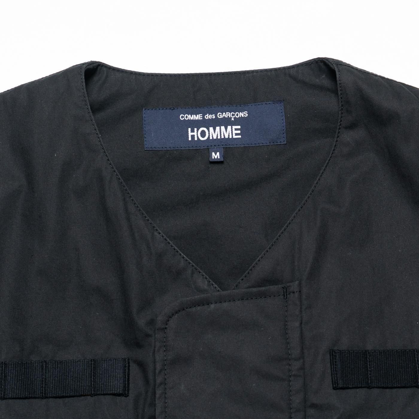 COMME des GARCONS HOMME * HP-V001 Cotton Weather Cloth Vest * Black