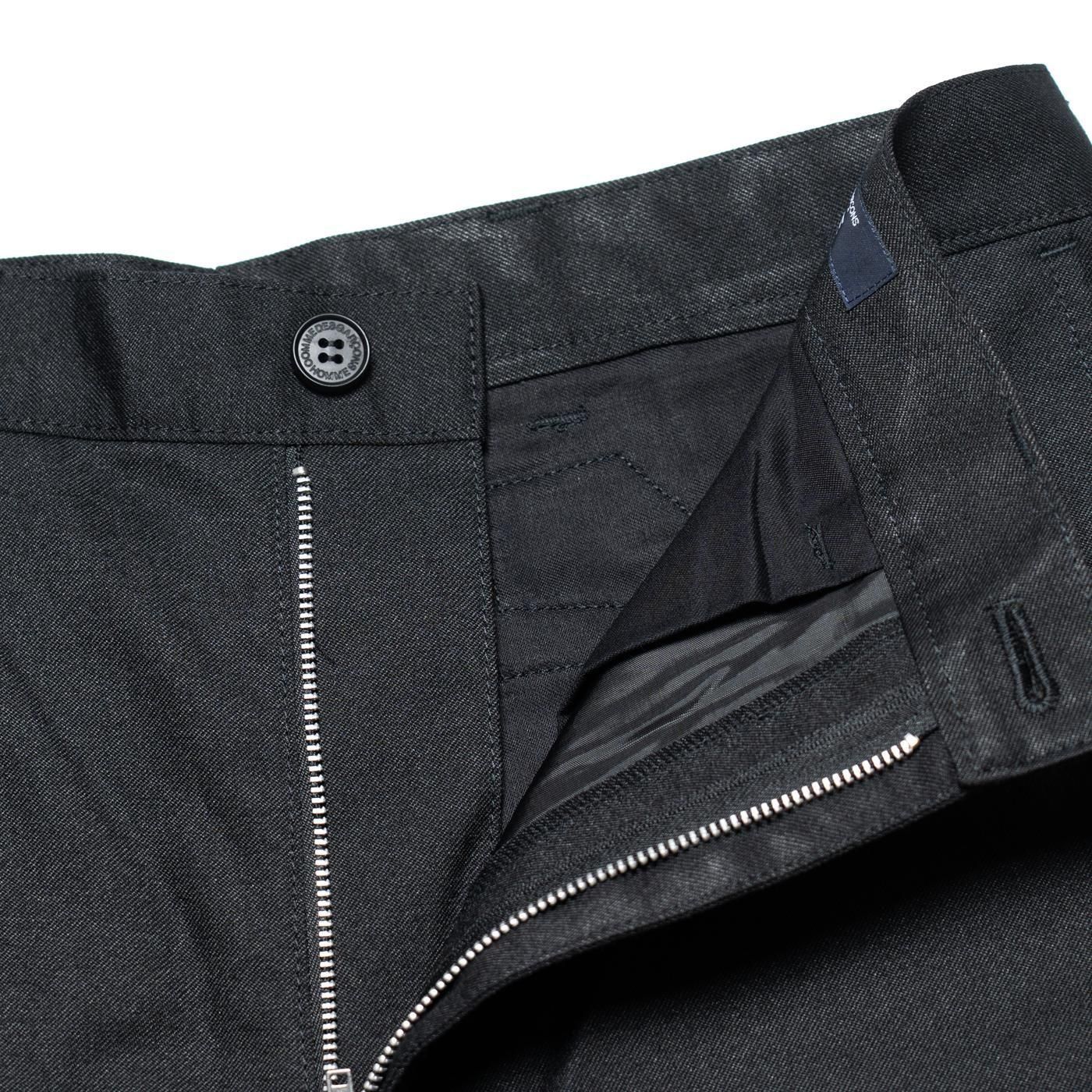 COMME des GARCONS HOMME * HP-P002 Wool Polyester Twill Pants * Black