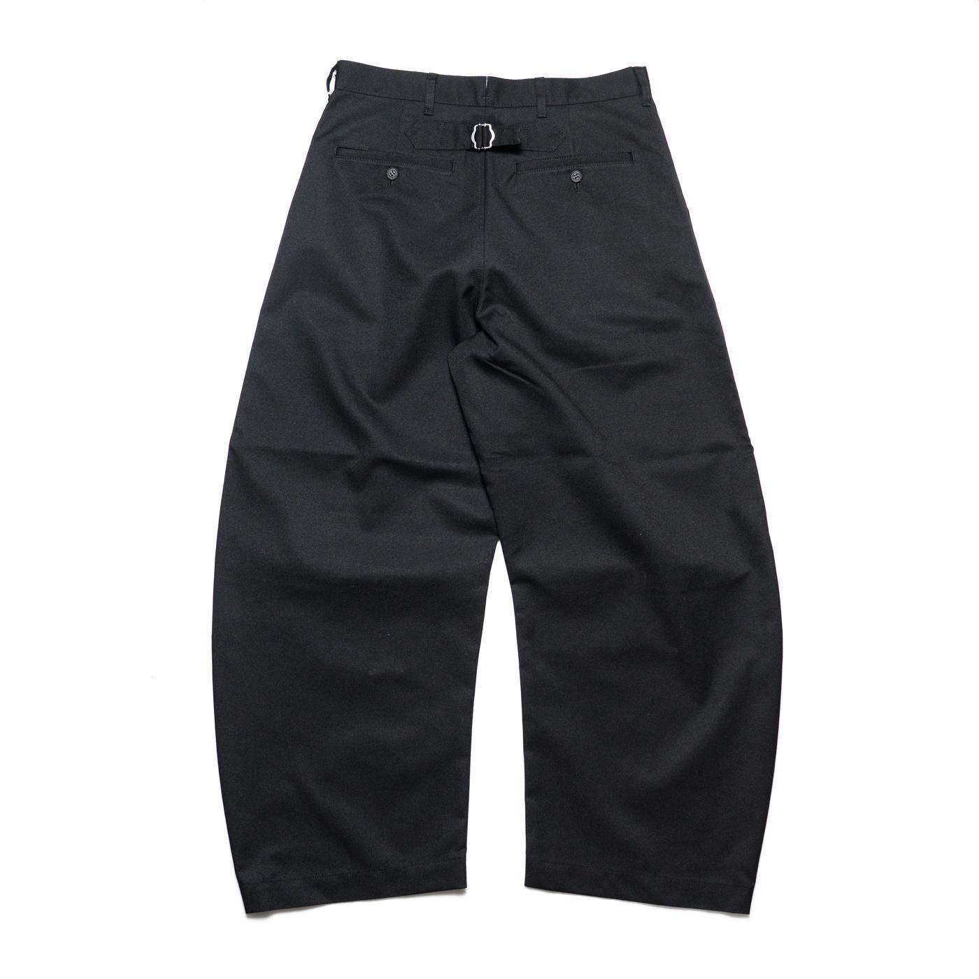 COMME des GARCONS HOMME * HP-P002 Wool Polyester Twill Pants * Black