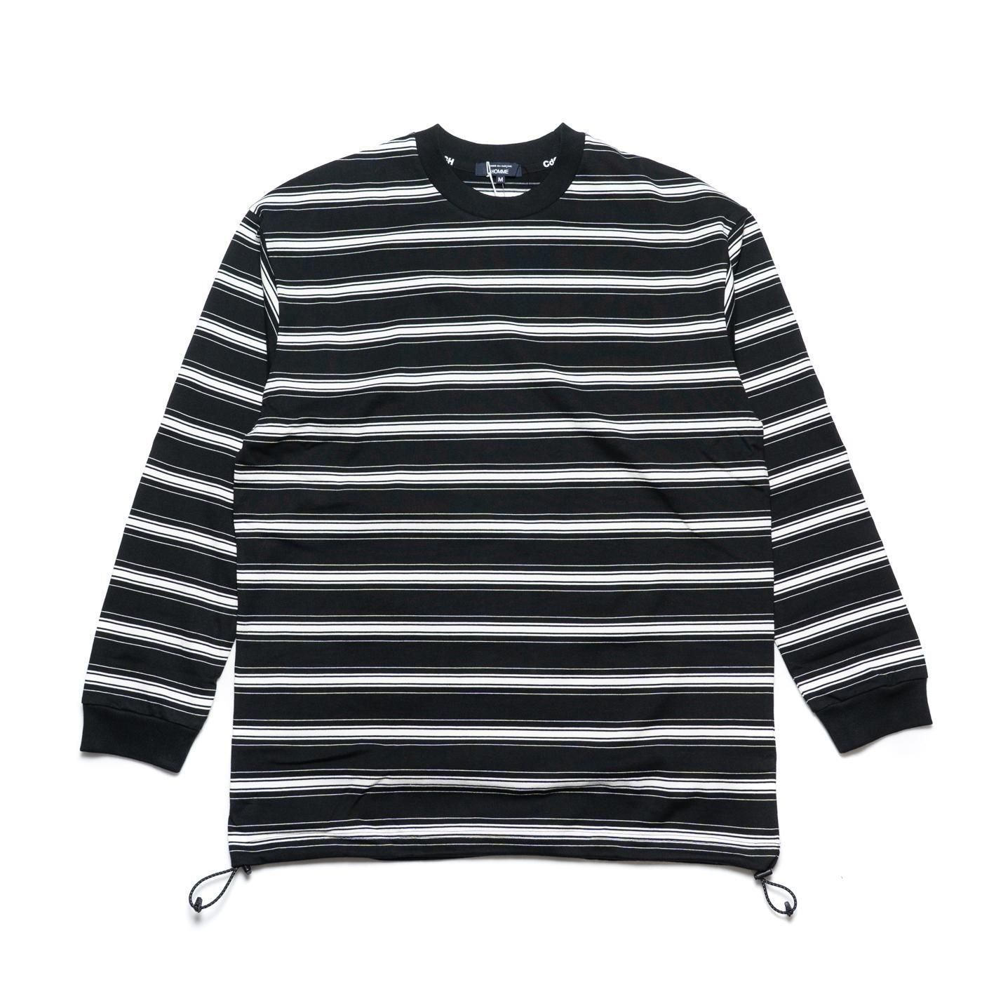 COMME des GARCONS HOMME * HP-T002 Cotton Jersey Border Long Sleeve(3Ÿ)