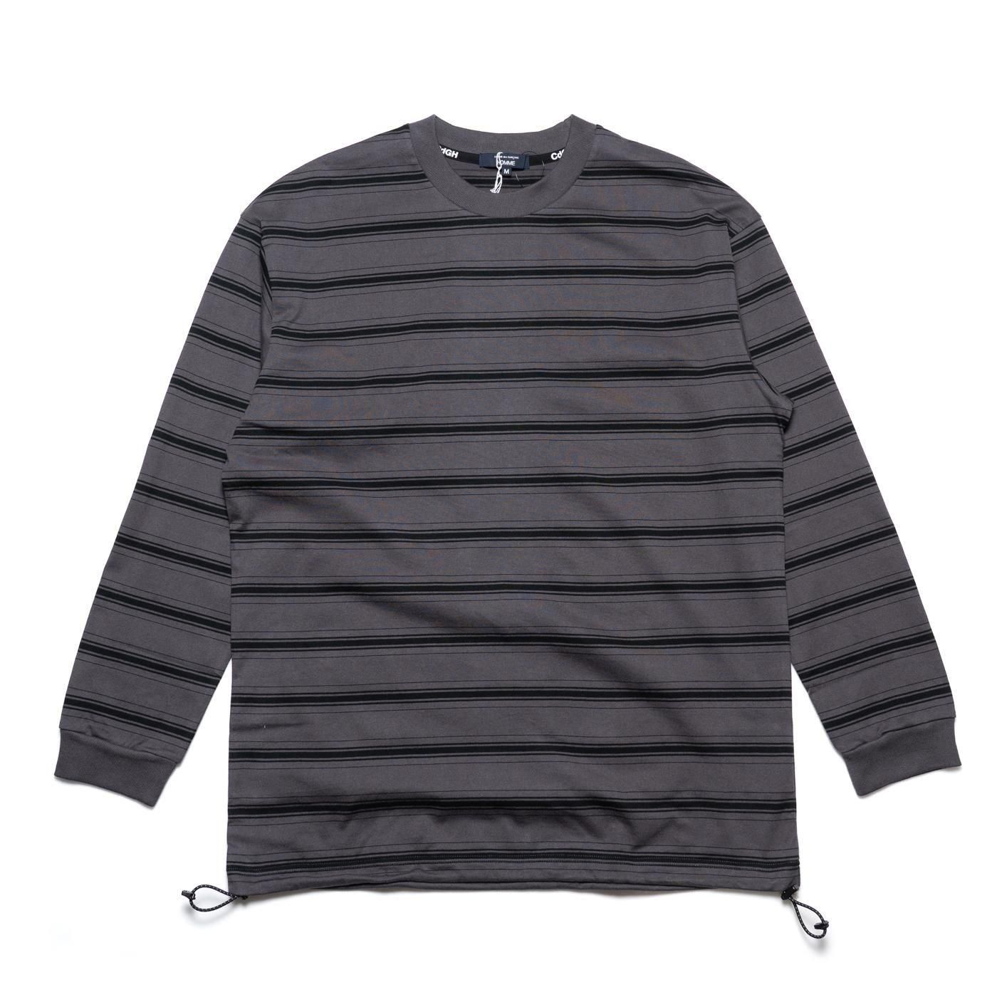 COMME des GARCONS HOMME * HP-T002 Cotton Jersey Border Long Sleeve(3Ÿ)