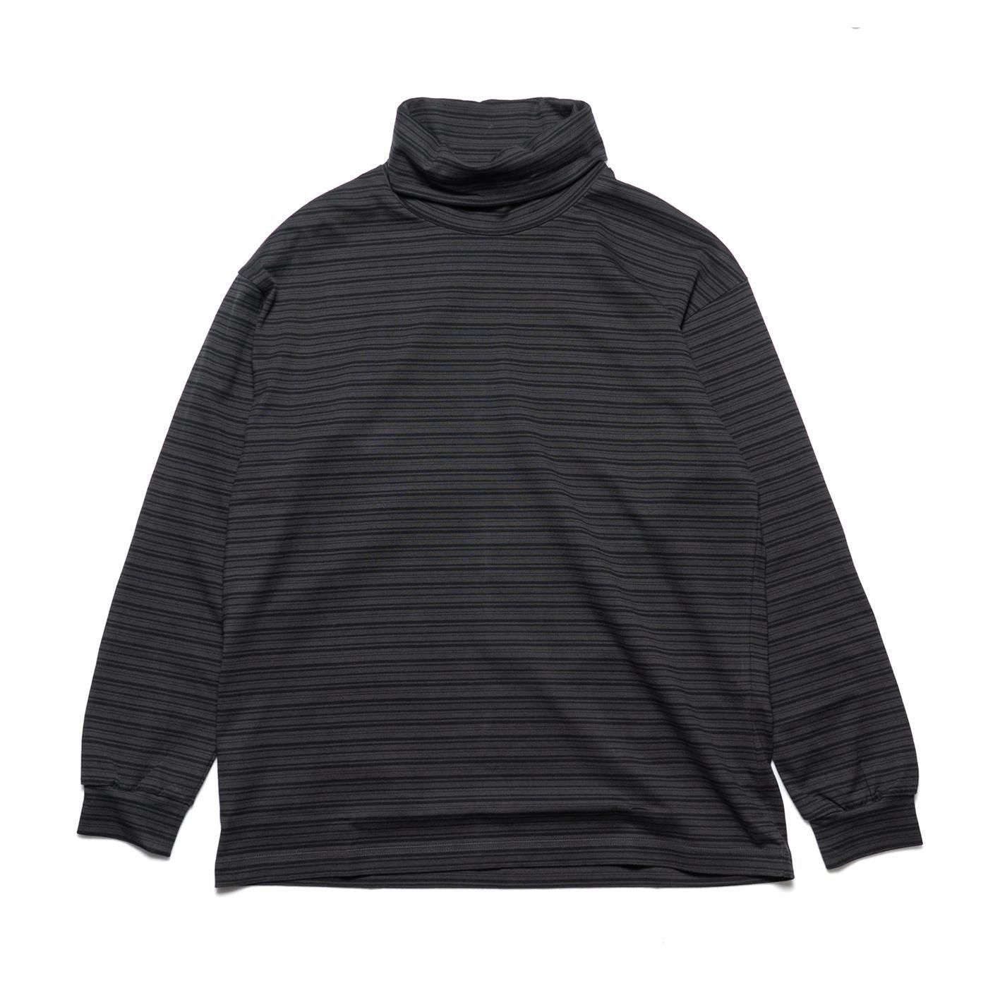 COMME des GARCONS HOMME * HP-T003 Cotton Jersey Border Long Sleeve Mock Neck(2色展開)