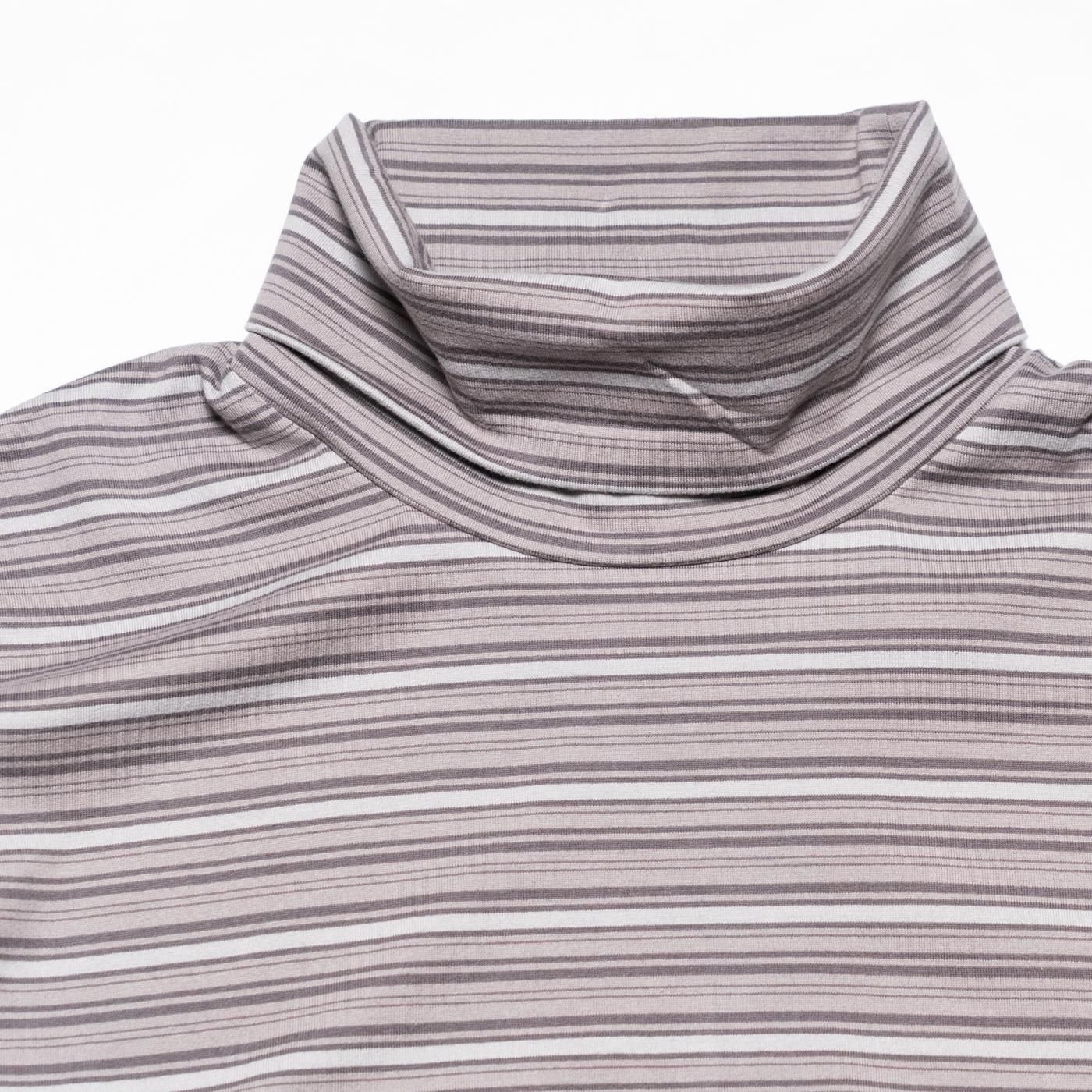 COMME des GARCONS HOMME * HP-T003 Cotton Jersey Border Long Sleeve Mock Neck(2色展開)