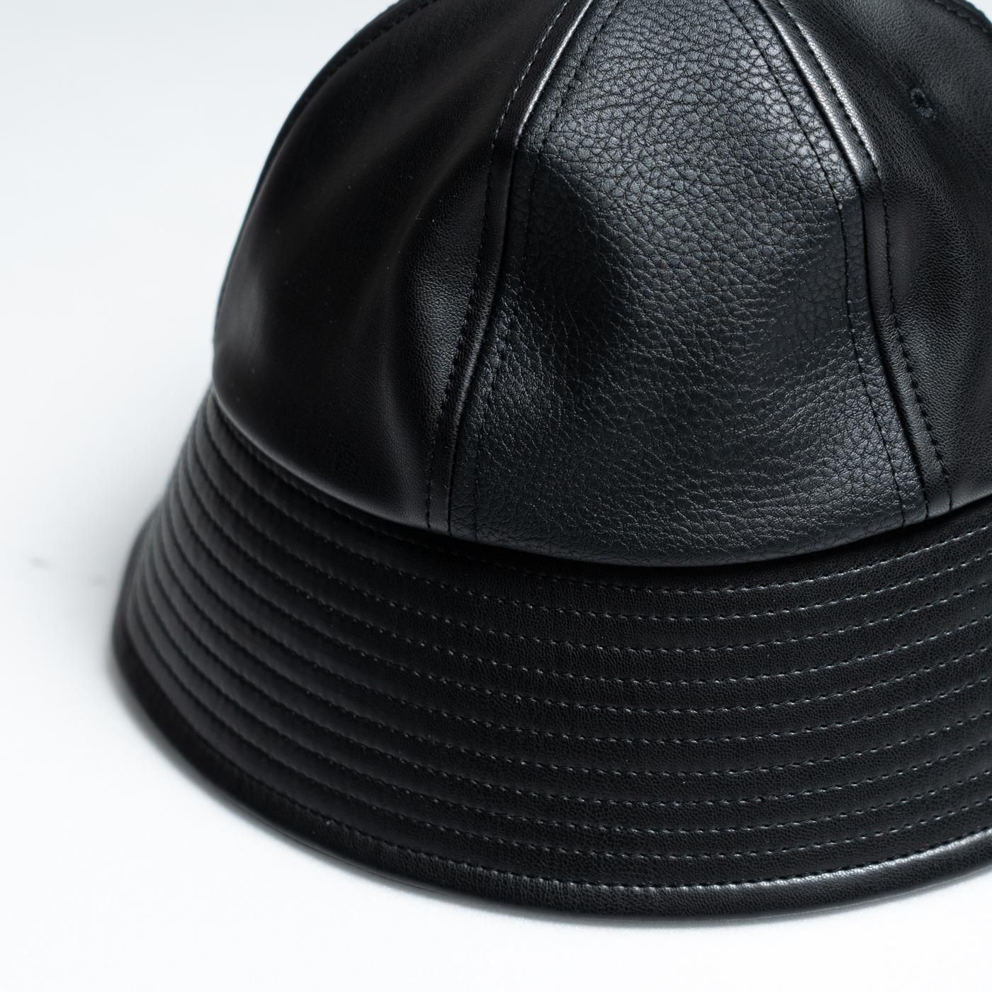 COMME des GARCONS HOMME * HP-K601 Synthetic Leather Mix Sailor Hat * Black
