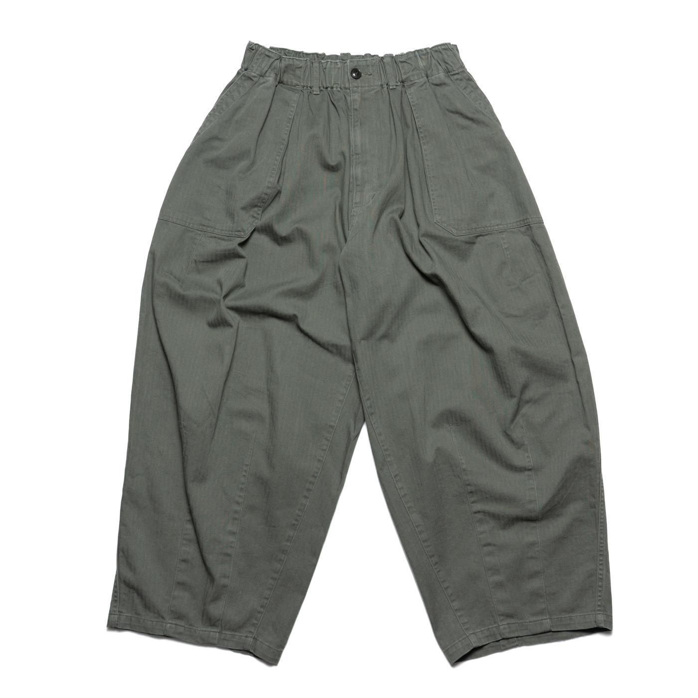 is-ness * HERRINGBONE BALLOON BAKER PANTS * Khaki