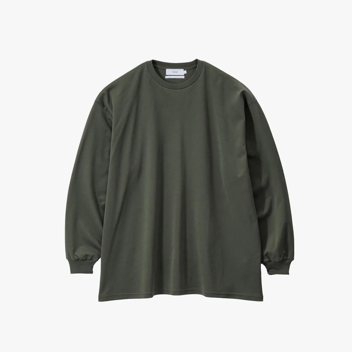 Graphpaper * GM253-70423 Brushed Mockrody Crew Neck L/S Tee