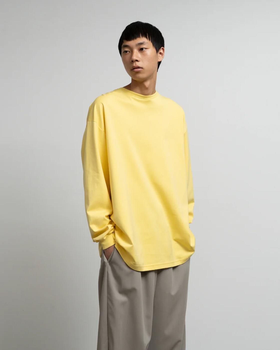 Graphpaper * GM253-70423 Brushed Mockrody Crew Neck L/S Tee(5Ÿ)