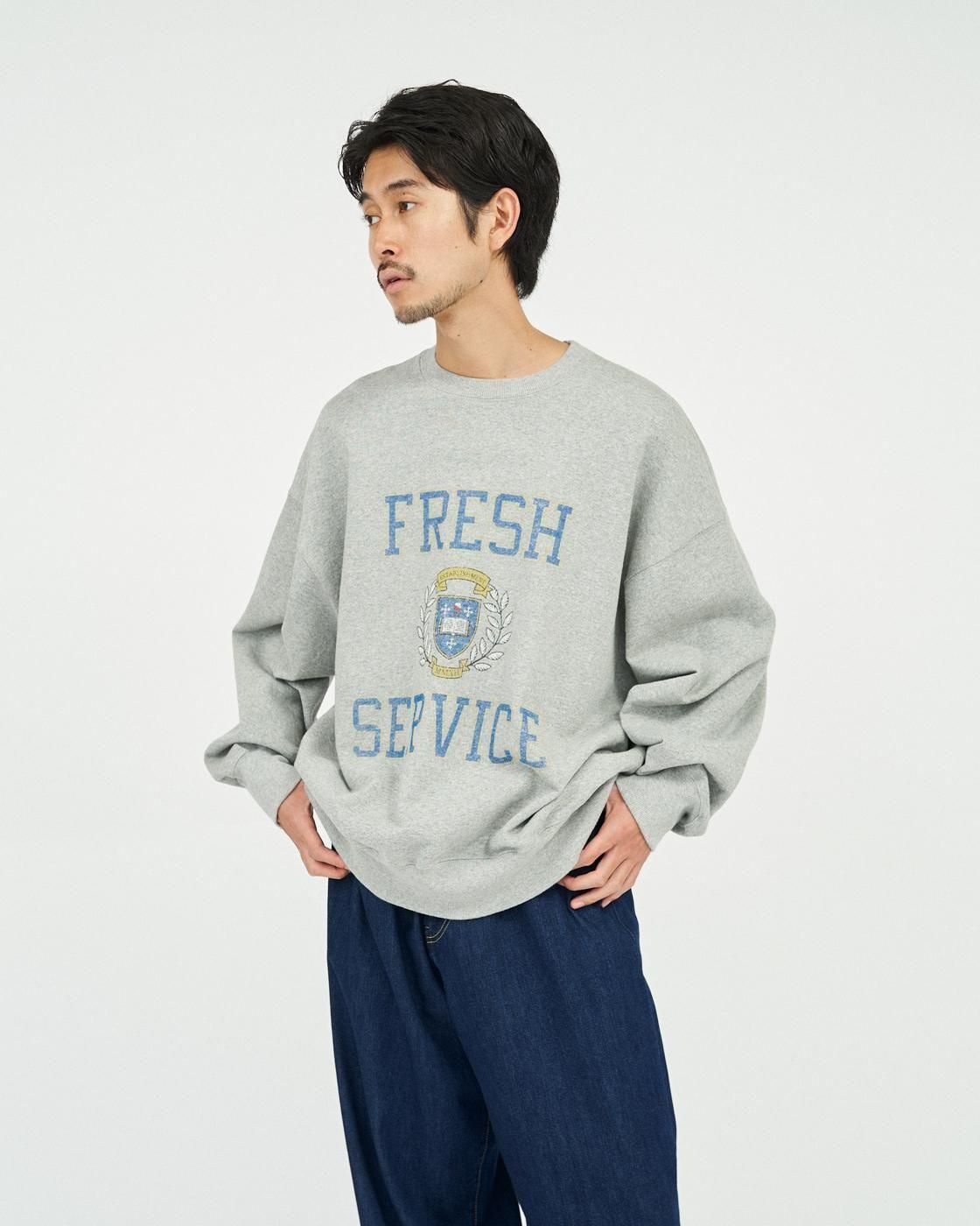 FreshService * FSC253-70017 LIGHT OZ CREW NECK SWEAT COLLEGE(4Ÿ)