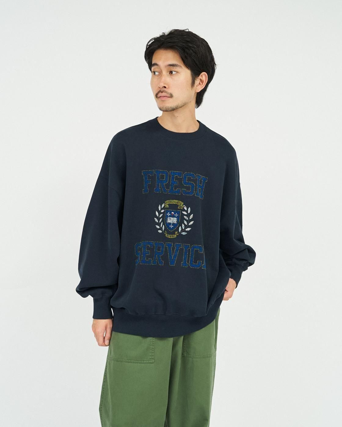 FreshService * FSC253-70017 LIGHT OZ CREW NECK SWEAT COLLEGE(4Ÿ)