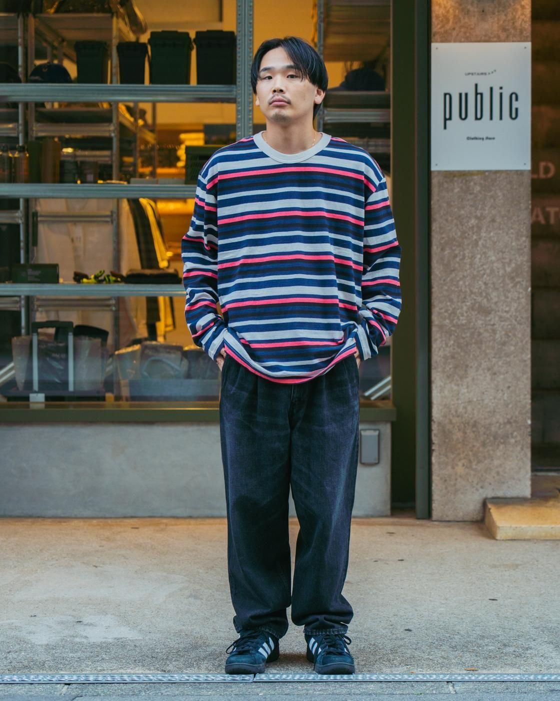 UNUSED * US2531 Long Sleeve Border T-Shirt(3Ÿ)