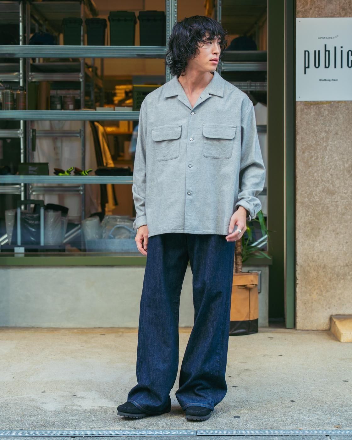 UNUSED * UW1158 13oz Wide Denim Pants(2Ÿ)