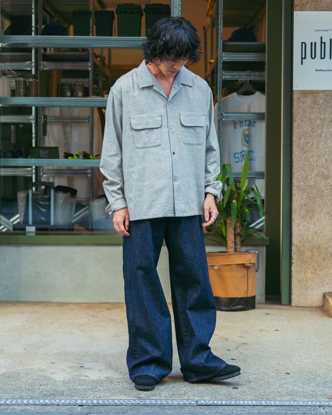 UNUSED * UW1158 13oz Wide Denim Pants(2Ÿ)