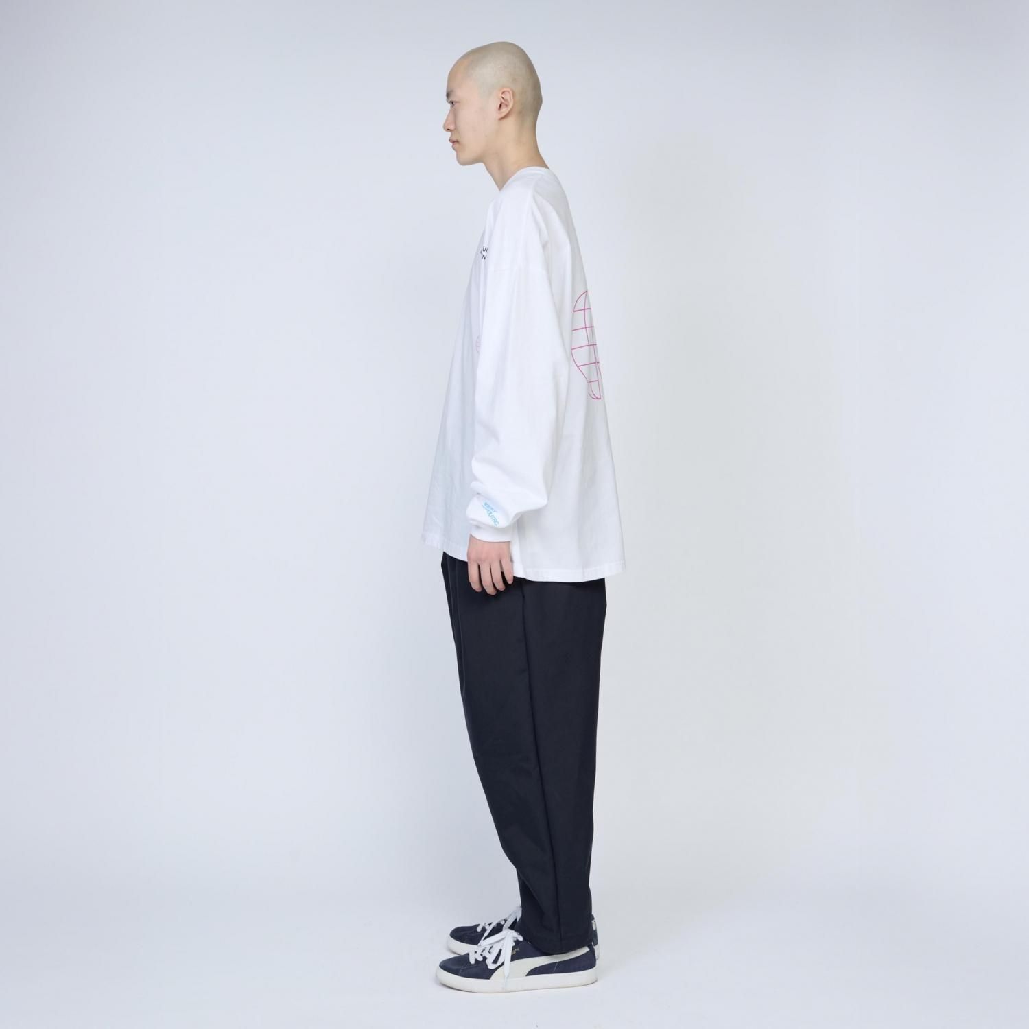 UNTRACE * _213 L/S Graphic Tee_3 * White