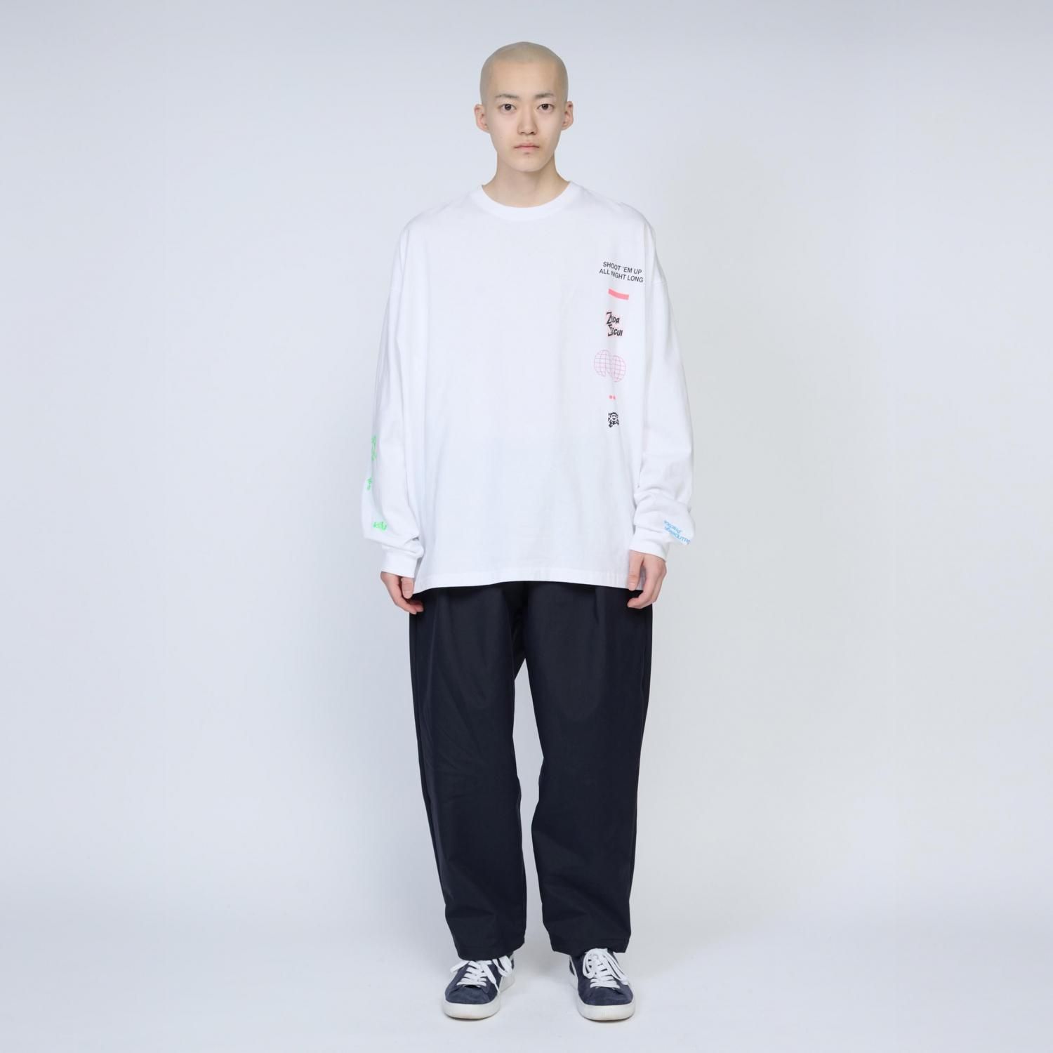 UNTRACE * _213 L/S Graphic Tee_3 * White