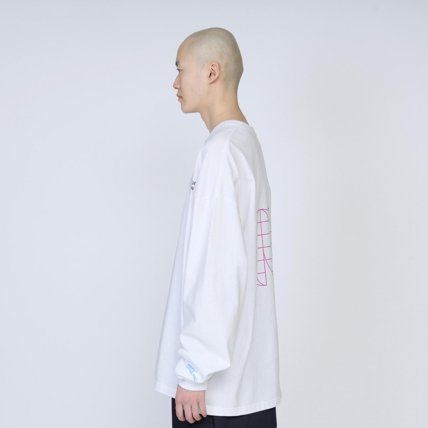 UNTRACE * _213 L/S Graphic Tee_3 * White