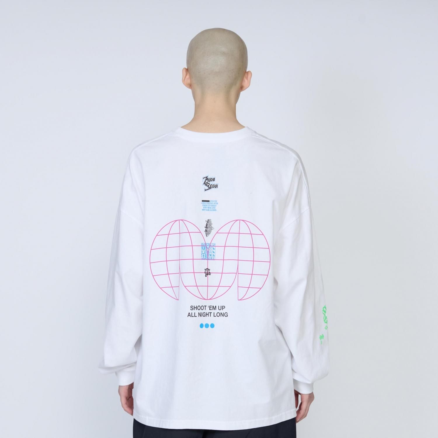 UNTRACE * _213 L/S Graphic Tee_3 * White