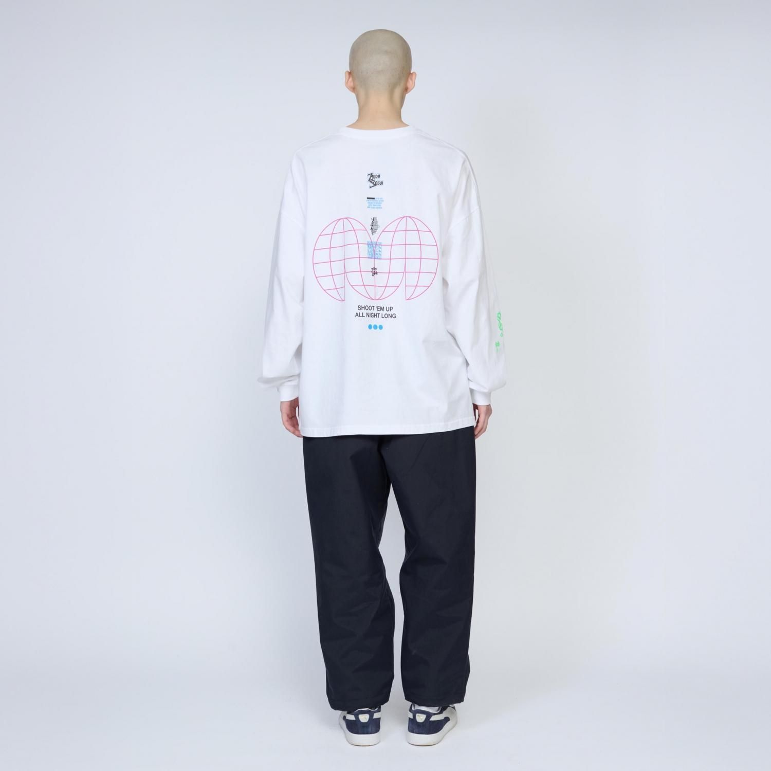 UNTRACE * _213 L/S Graphic Tee_3 * White