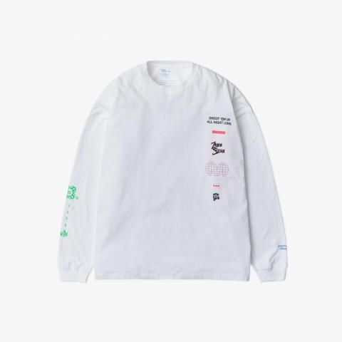 UNTRACE * _213 L/S Graphic Tee_3 * White