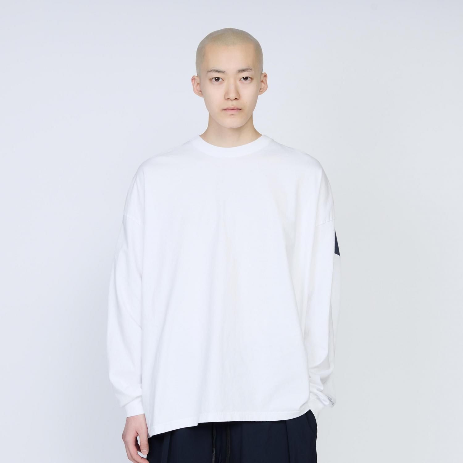 UNTRACE ホワイト長袖カットソー