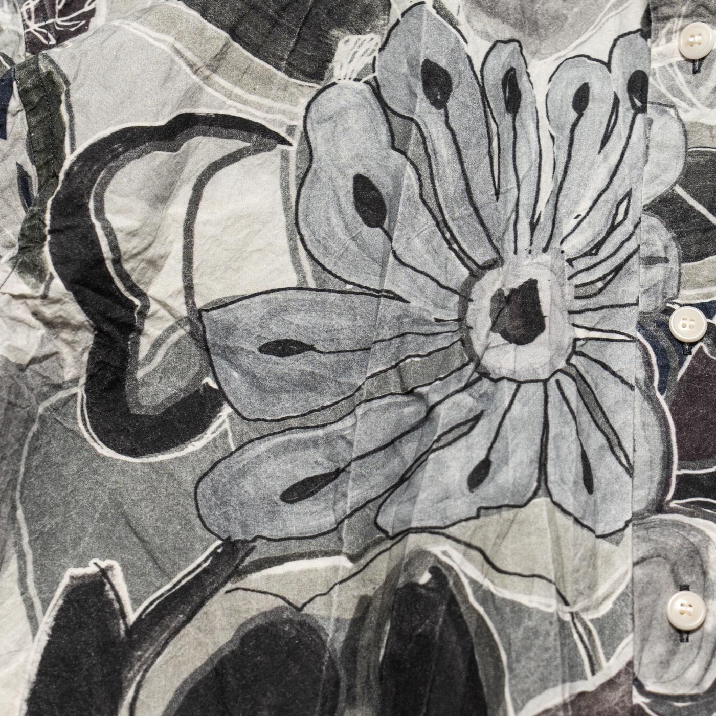 CASEY CASEY * 25HC299 BIG RACCOURCIE SHIRT PRINT * Greys