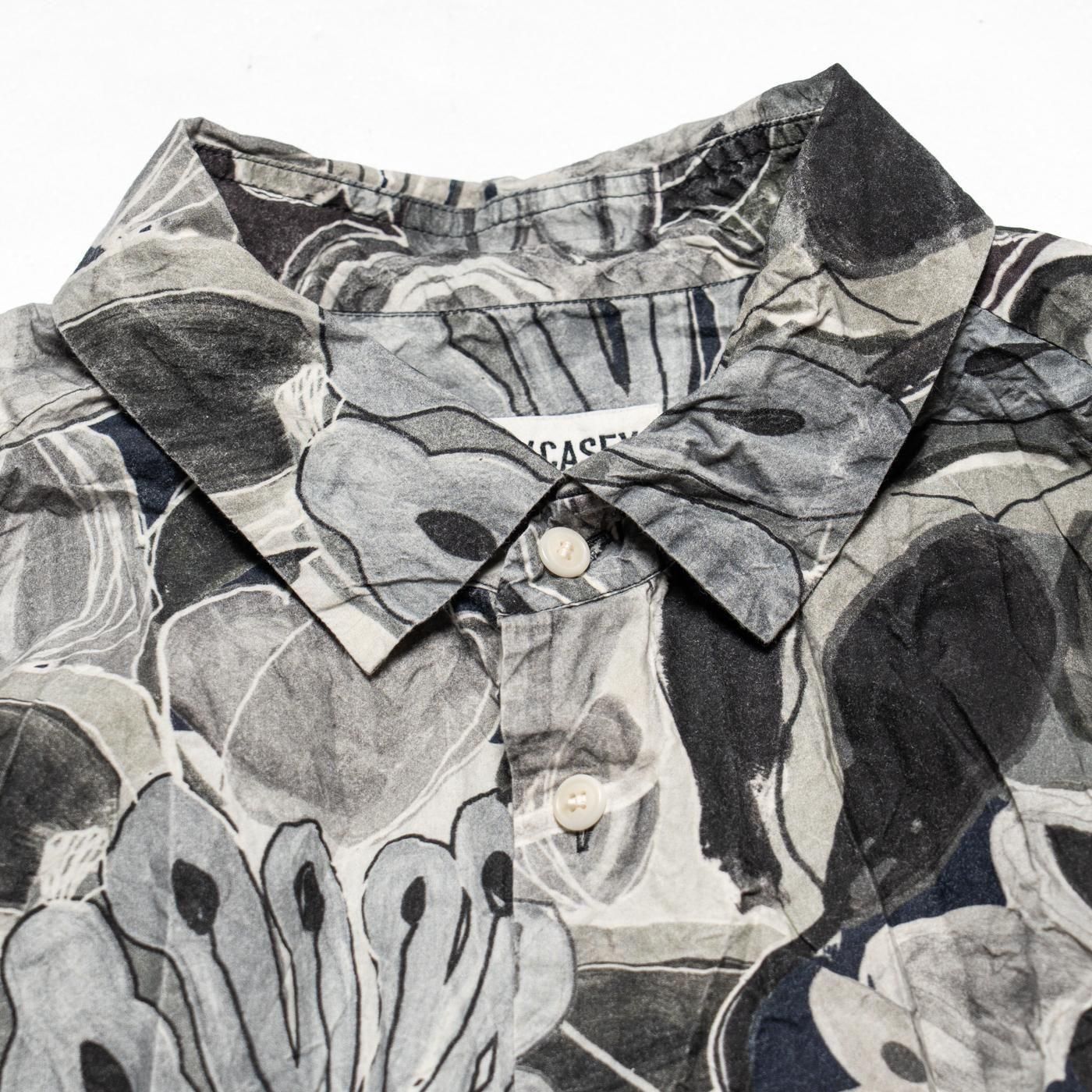 CASEY CASEY * 25HC299 BIG RACCOURCIE SHIRT PRINT * Greys