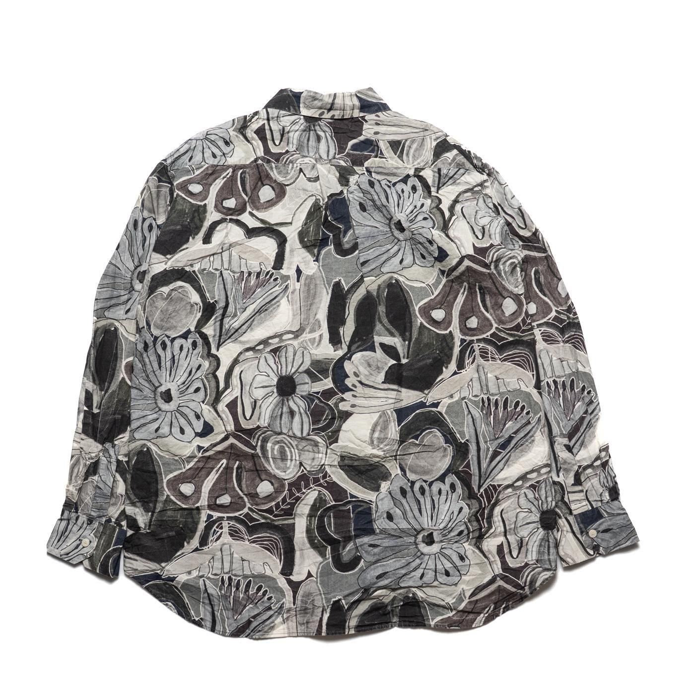 CASEY CASEY * 25HC299 BIG RACCOURCIE SHIRT PRINT * Greys