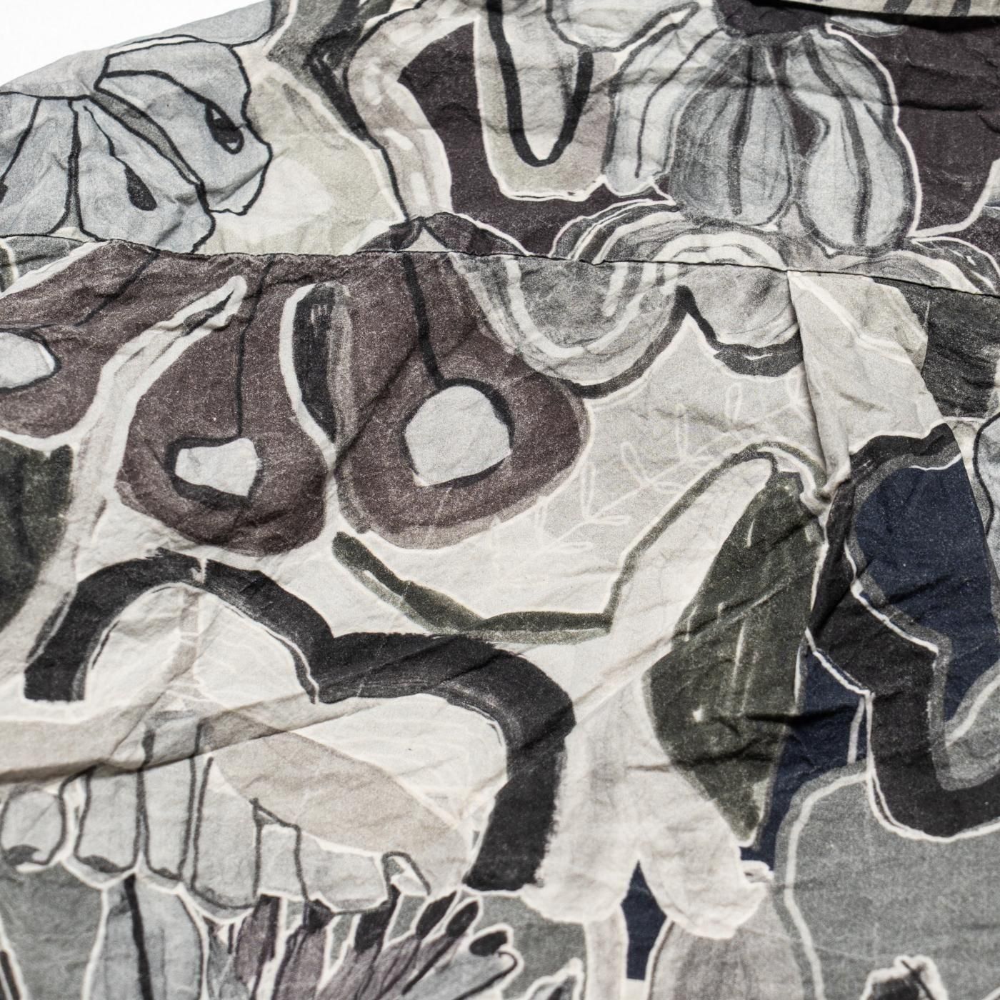 CASEY CASEY * 25HC299 BIG RACCOURCIE SHIRT PRINT * Greys