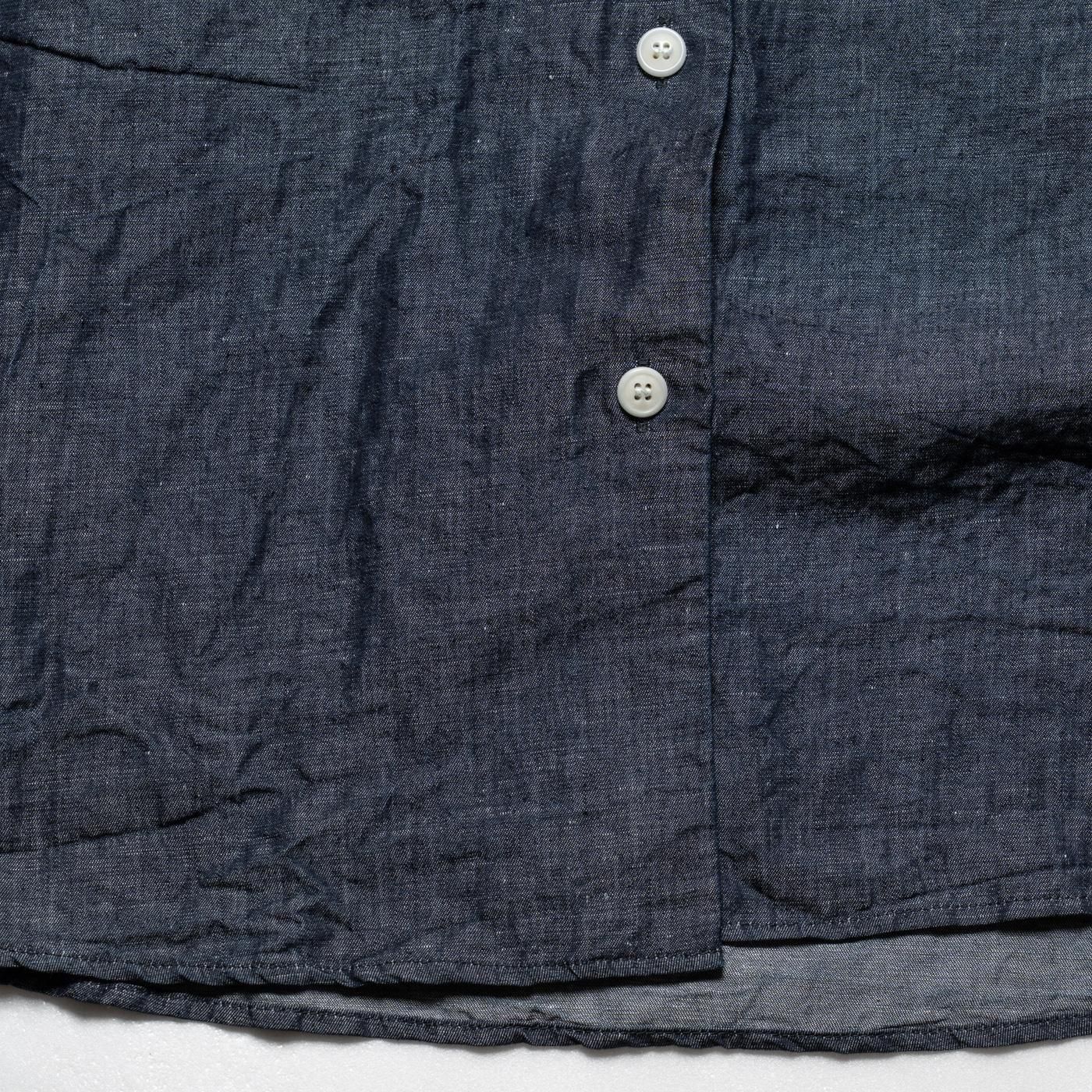 CASEY CASEY ORSAN * 25HC296 ONE SIZE SHIRT LIN DENIM * Indigo