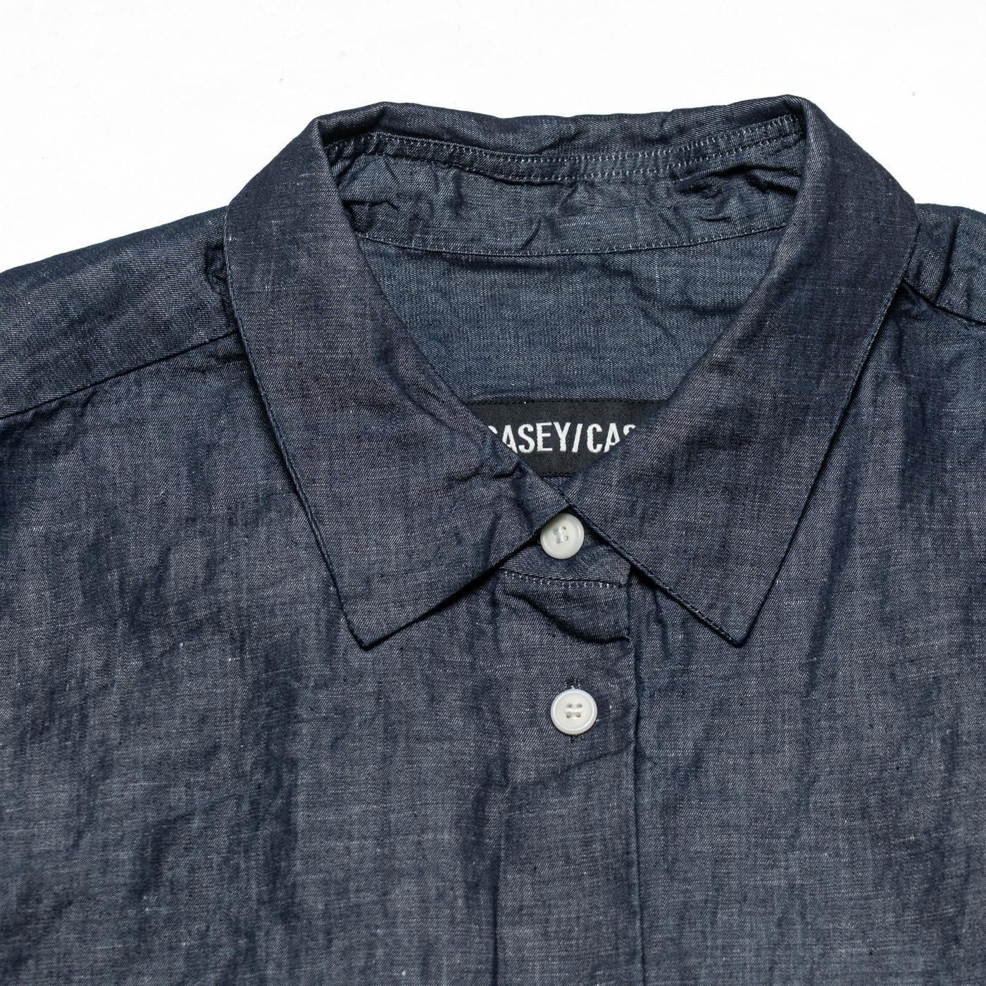 CASEY CASEY ORSAN * 25HC296 ONE SIZE SHIRT LIN DENIM * Indigo