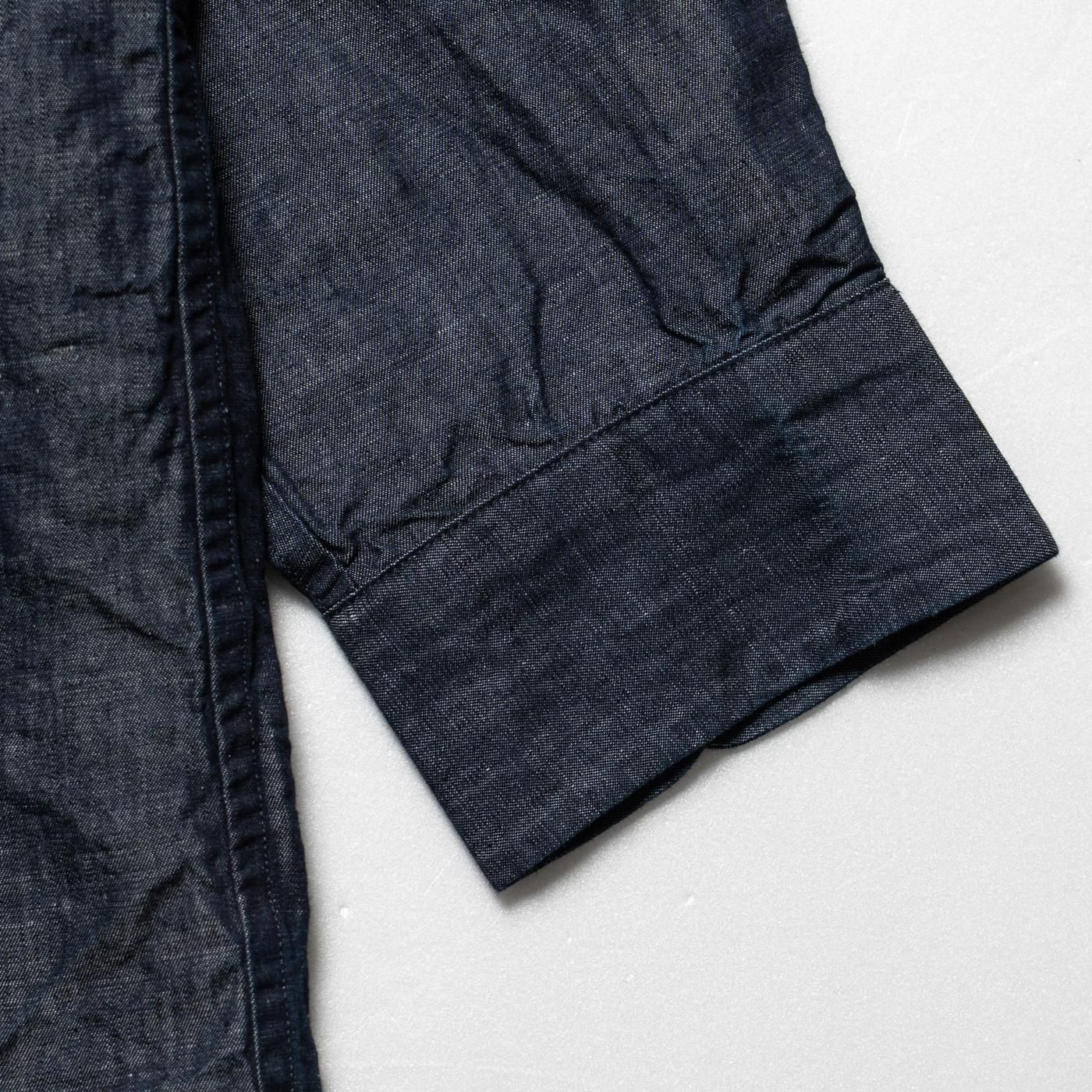 CASEY CASEY ORSAN * 25HC296 ONE SIZE SHIRT LIN DENIM * Indigo
