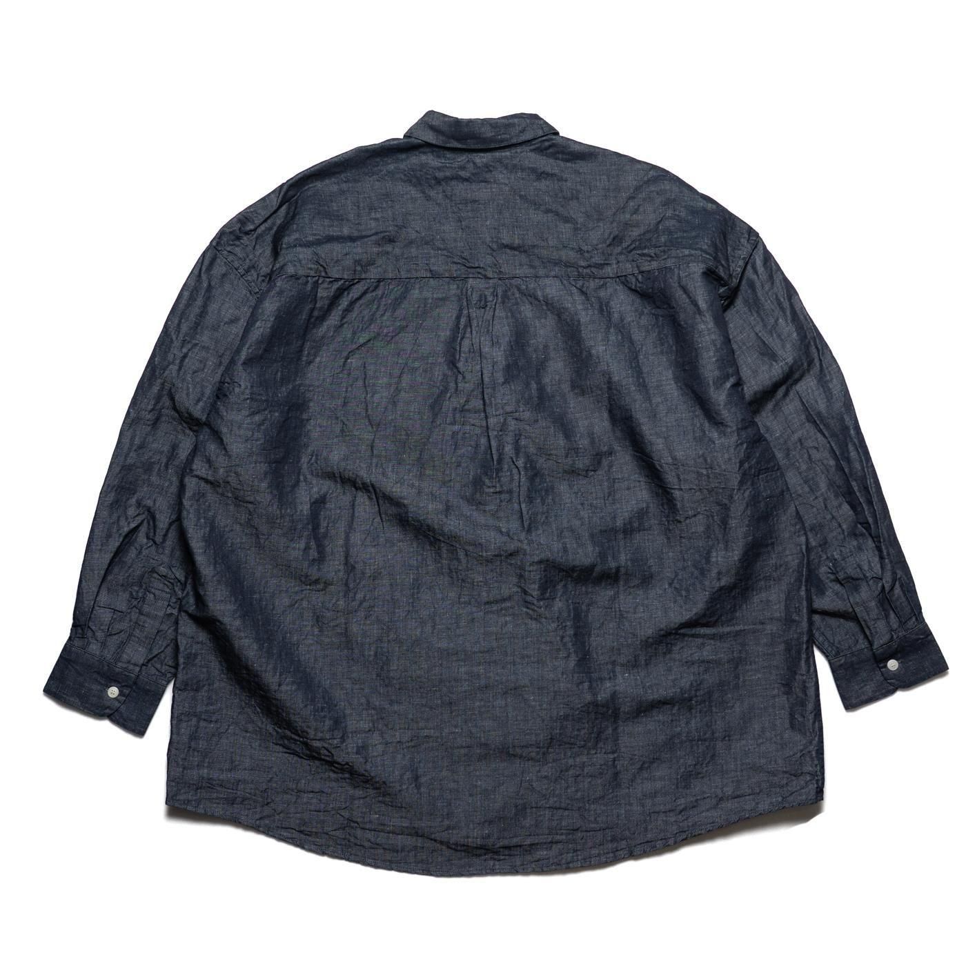 CASEY CASEY ORSAN * 25HC296 ONE SIZE SHIRT LIN DENIM * Indigo