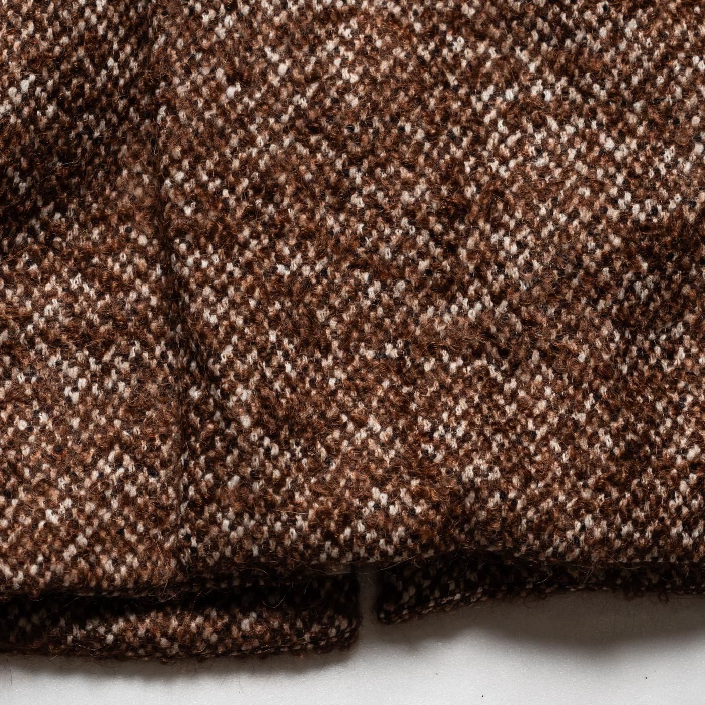 CASEY CASEY * 25HM237 BIG BLOBBY COAT TWEED * Brown