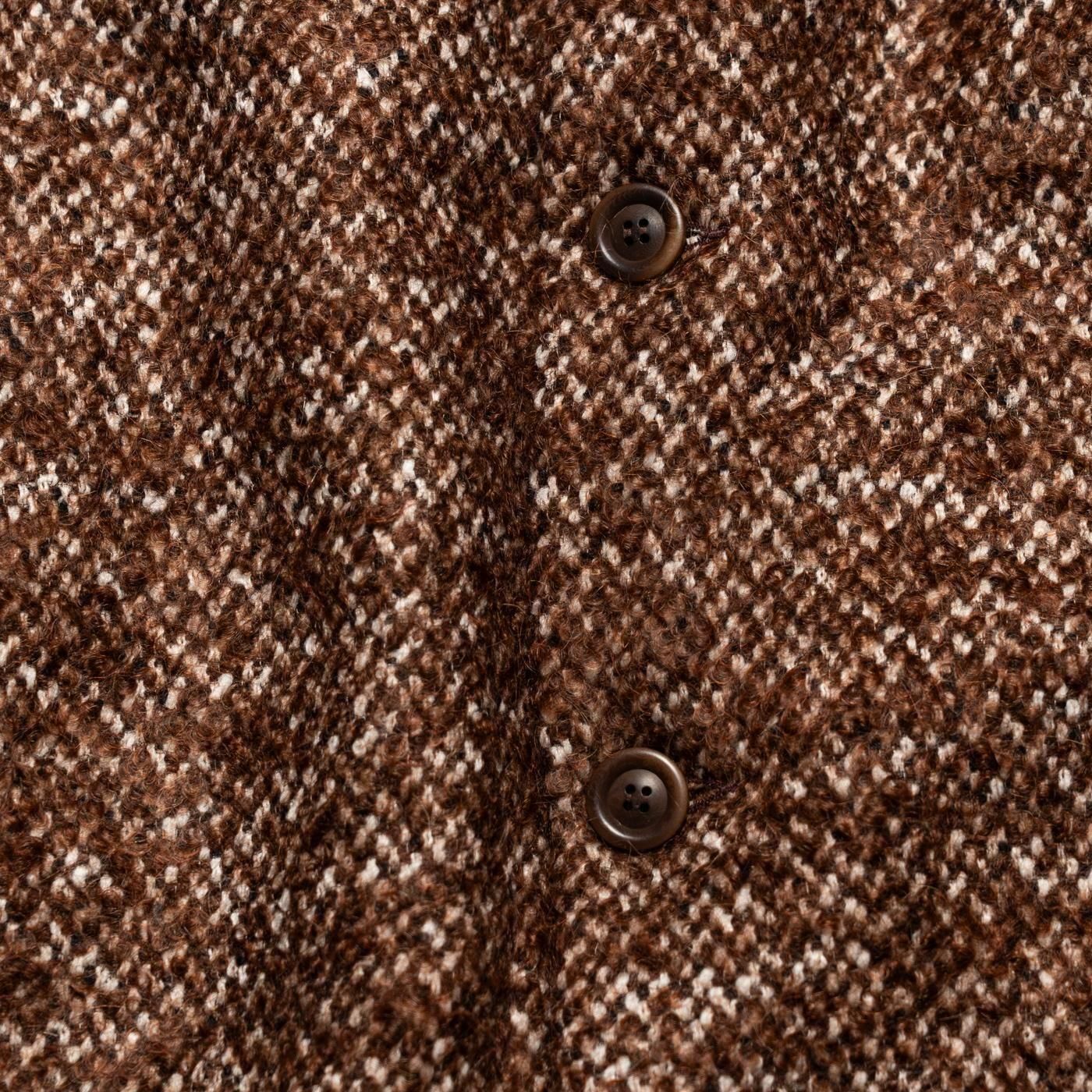 CASEY CASEY * 25HM237 BIG BLOBBY COAT TWEED * Brown