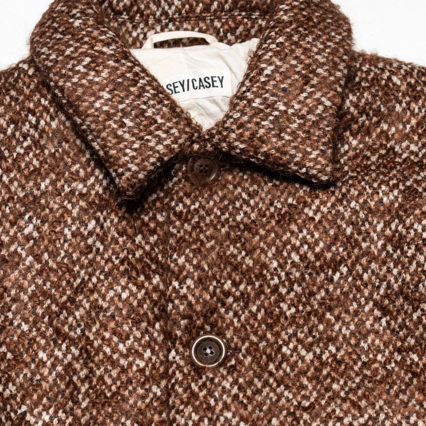 CASEY CASEY * 25HM237 BIG BLOBBY COAT TWEED * Brown
