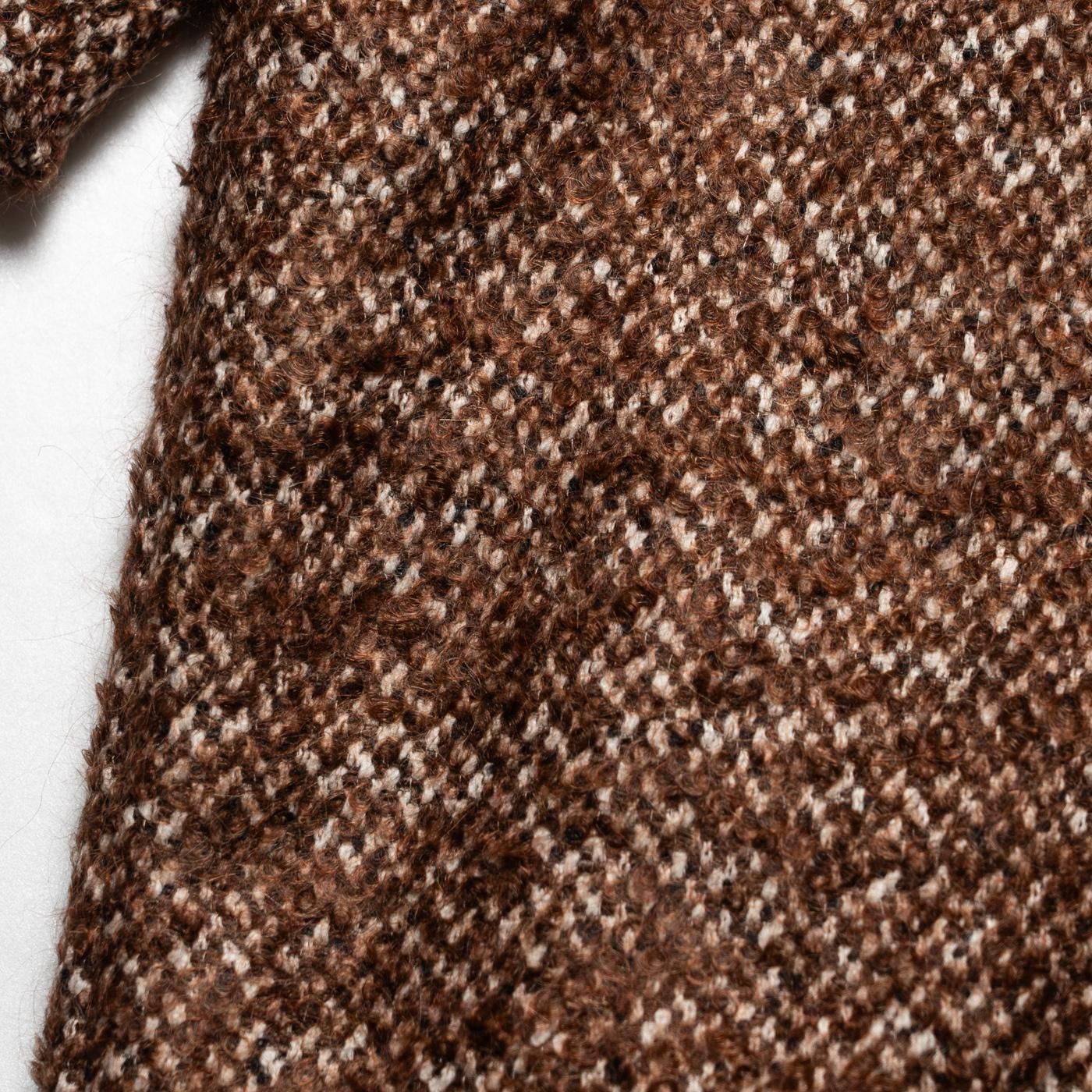 CASEY CASEY * 25HM237 BIG BLOBBY COAT TWEED * Brown