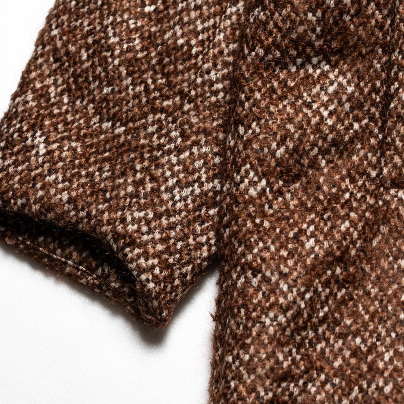 CASEY CASEY * 25HM237 BIG BLOBBY COAT TWEED * Brown