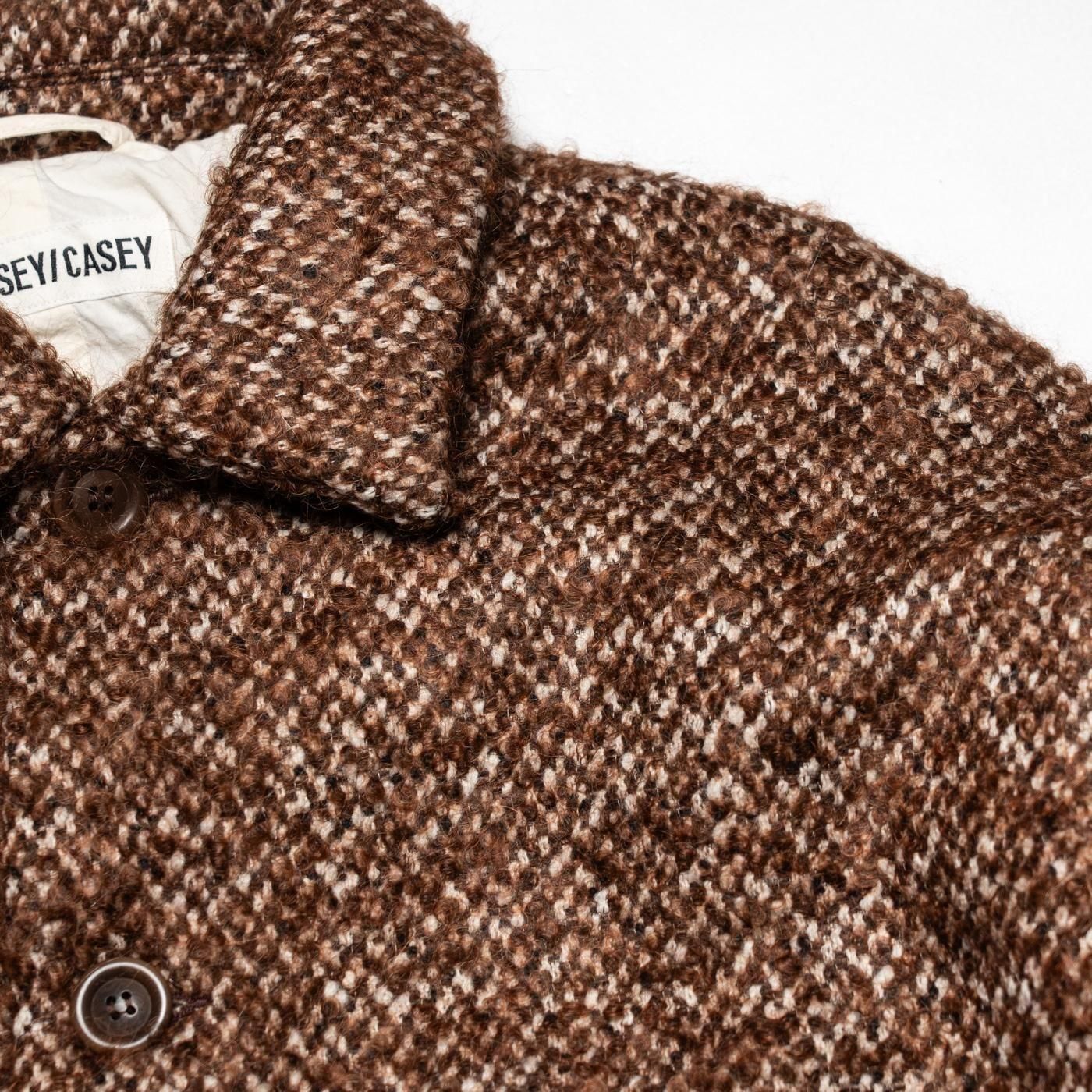 CASEY CASEY * 25HM237 BIG BLOBBY COAT TWEED * Brown
