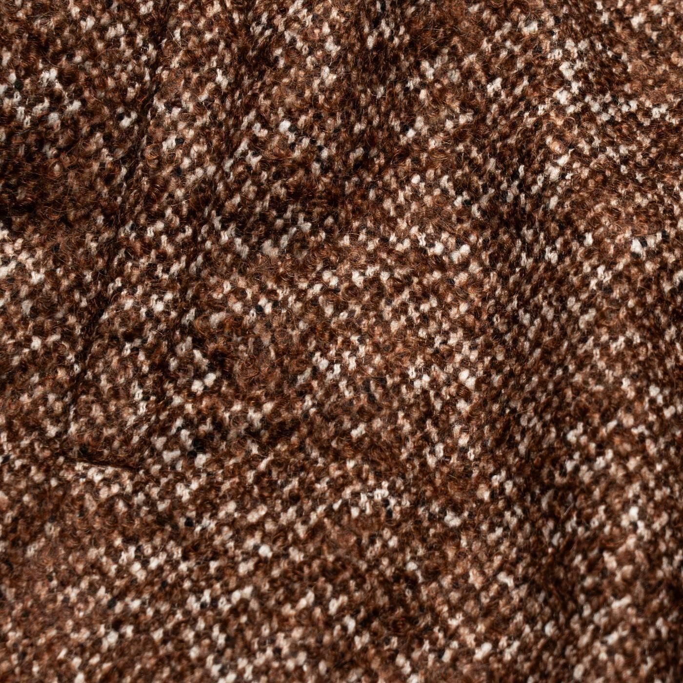 CASEY CASEY * 25HM237 BIG BLOBBY COAT TWEED * Brown