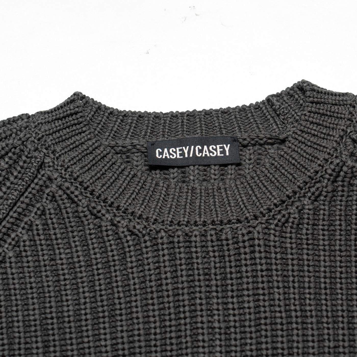 CASEY CASEY * 25HK028 PANNOCCHIA SWEATER CREPE COT * Storm