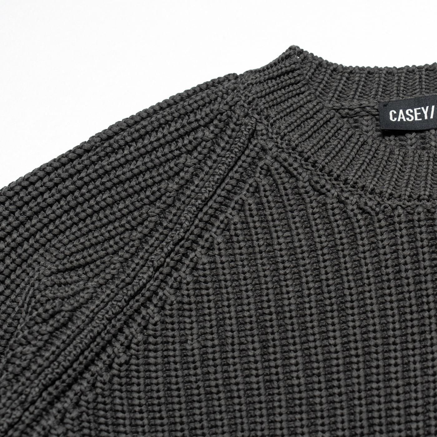 CASEY CASEY * 25HK028 PANNOCCHIA SWEATER CREPE COT * Storm